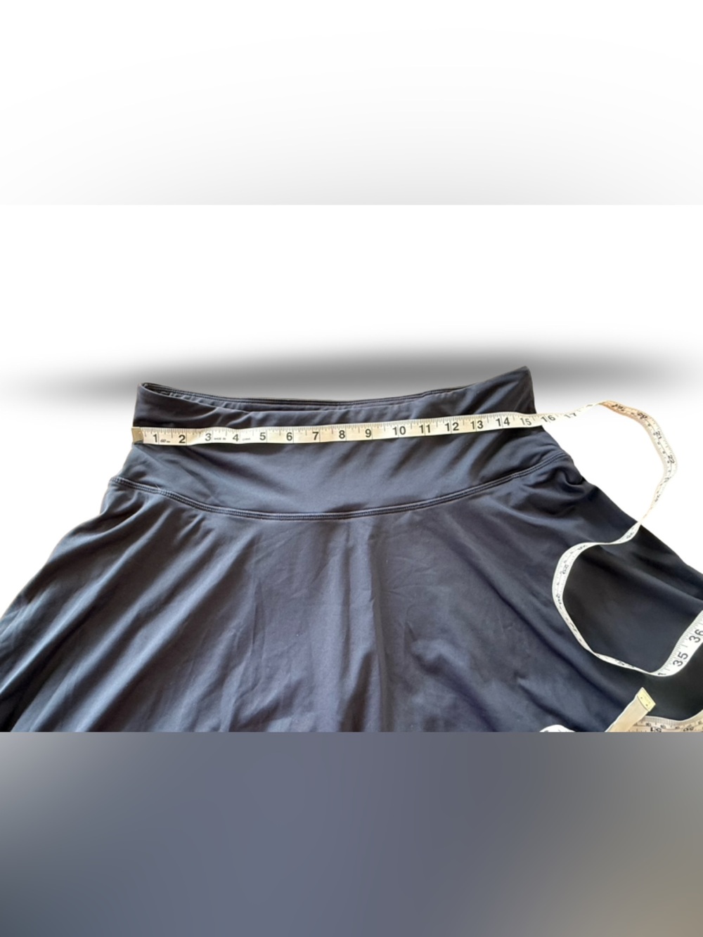 Navy Tennis Skirt with Built-in Shorts, Back Pocket & Adjustable Waistband - Picture 3 of 8
